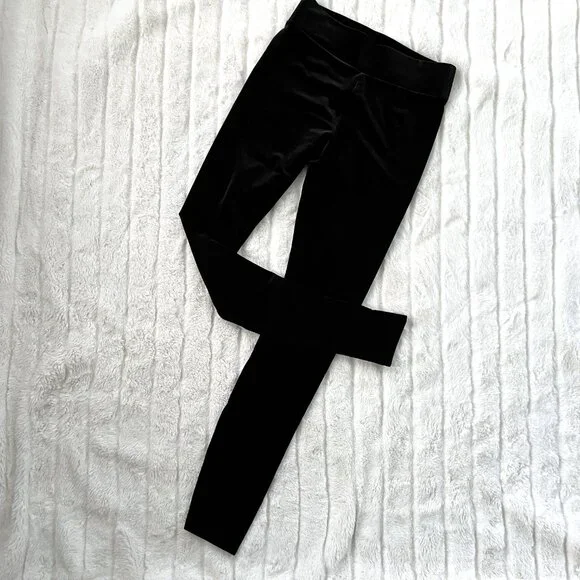 NWT J.Crew Velvet Stretch Leggings (Black) XS - Picture 7 of 8